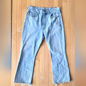 Citizens of Humanity Bedazzled Croppy Y2K Jeans.